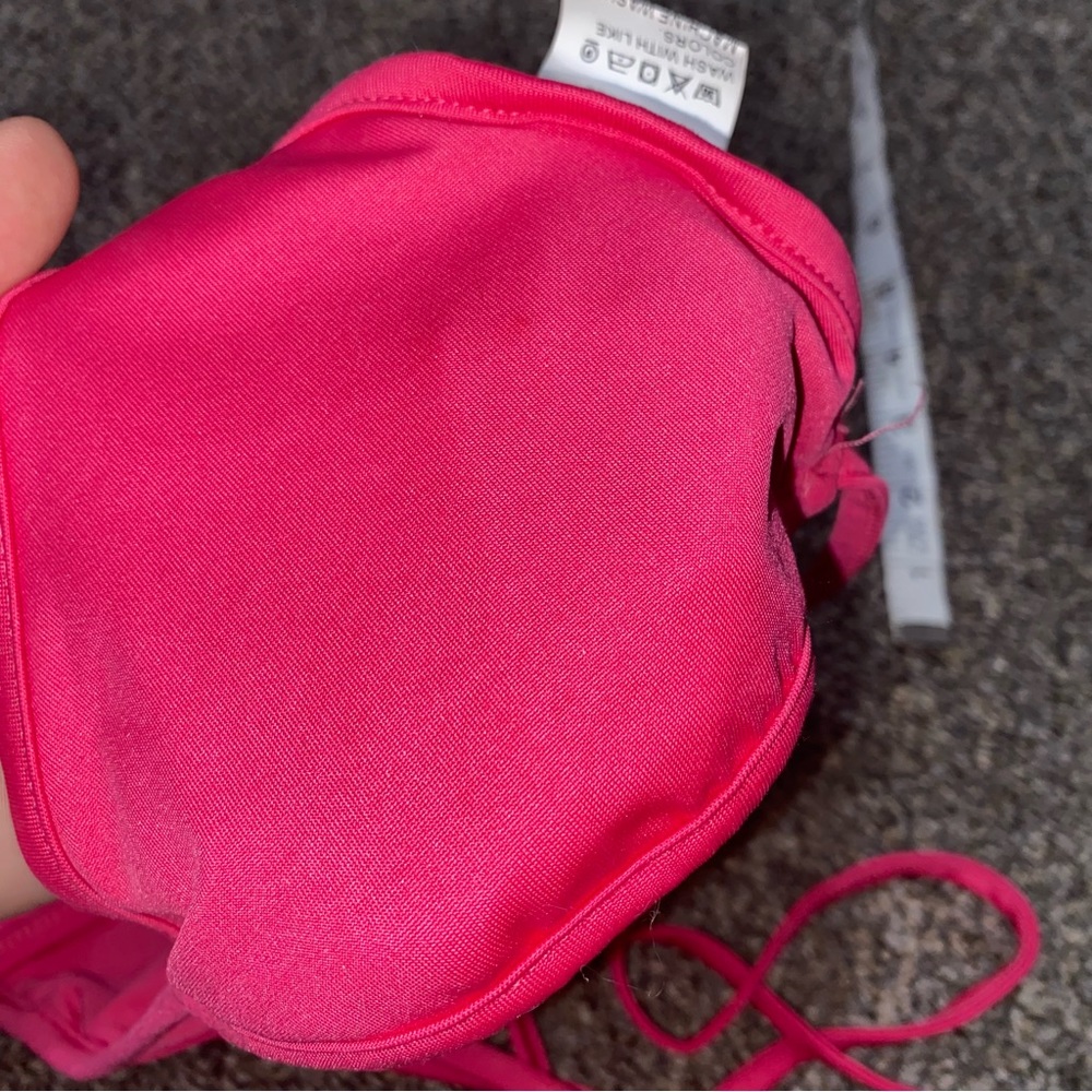 Bundle for $4!  Wrap Waist Barbie Hot Pink Bikini Top Extra Long String OS S/M - Picture 3 of 9
